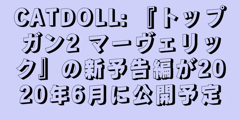 CATDOLL: 『トップガン2 マーヴェリック』の新予告編が2020年6月に公開予定