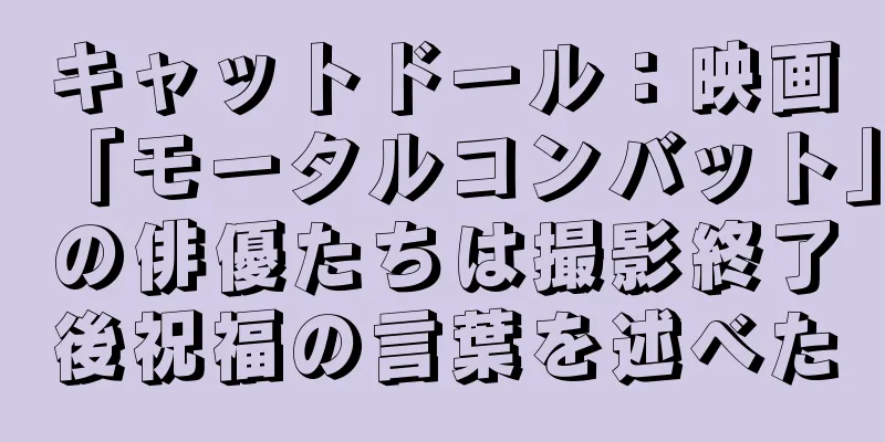 キャットドール：映画「モータルコンバット」の俳優たちは撮影終了後祝福の言葉を述べた
