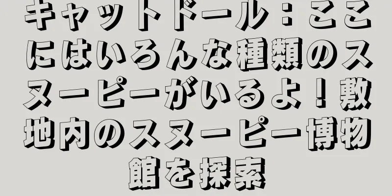 キャットドール：ここにはいろんな種類のスヌーピーがいるよ！敷地内のスヌーピー博物館を探索