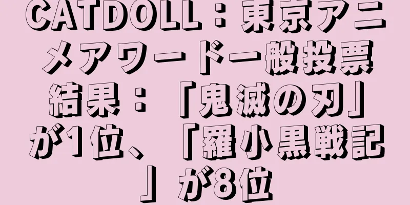 CATDOLL：東京アニメアワード一般投票結果：「鬼滅の刃」が1位、「羅小黒戦記」が8位