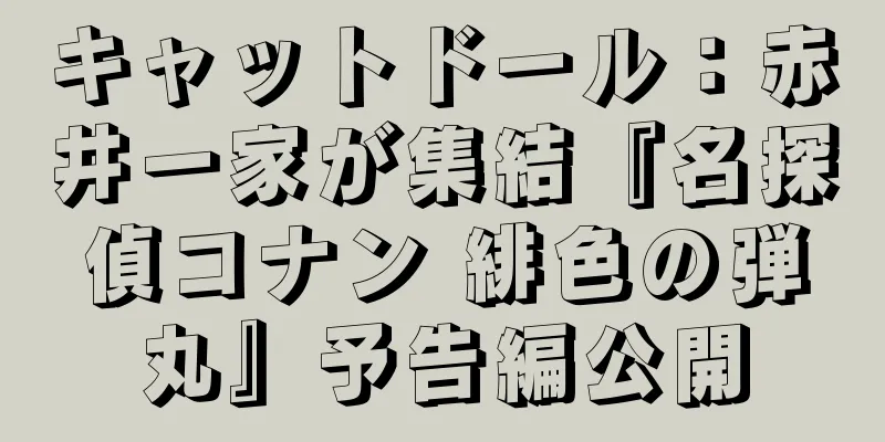 キャットドール：赤井一家が集結『名探偵コナン 緋色の弾丸』予告編公開