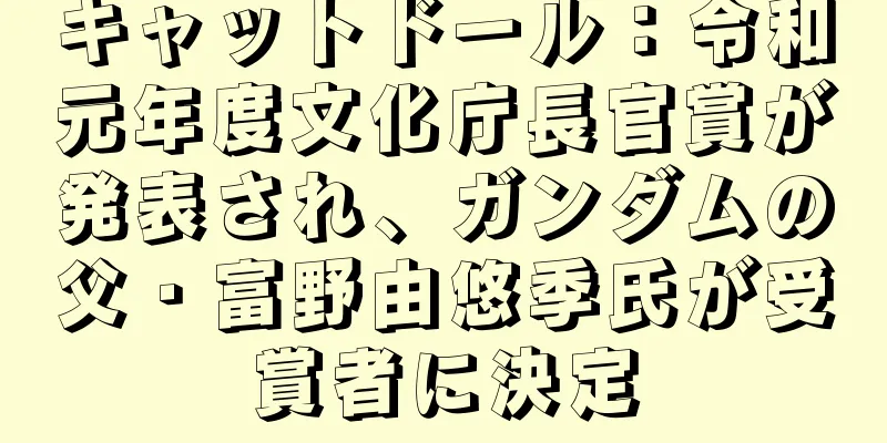 キャットドール：令和元年度文化庁長官賞が発表され、ガンダムの父・富野由悠季氏が受賞者に決定