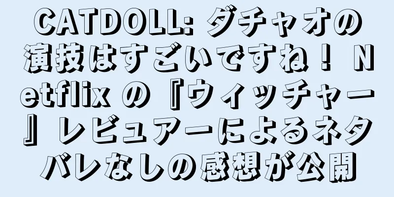 CATDOLL: ダチャオの演技はすごいですね！ Netflix の『ウィッチャー』レビュアーによるネタバレなしの感想が公開