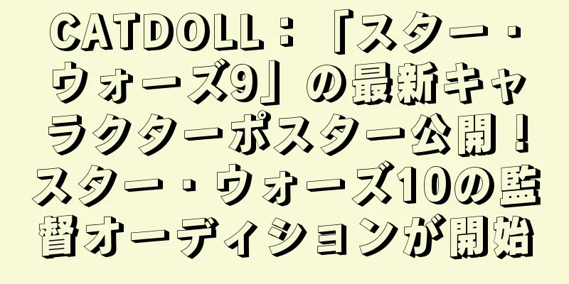 CATDOLL：「スター・ウォーズ9」の最新キャラクターポスター公開！スター・ウォーズ10の監督オーディションが開始