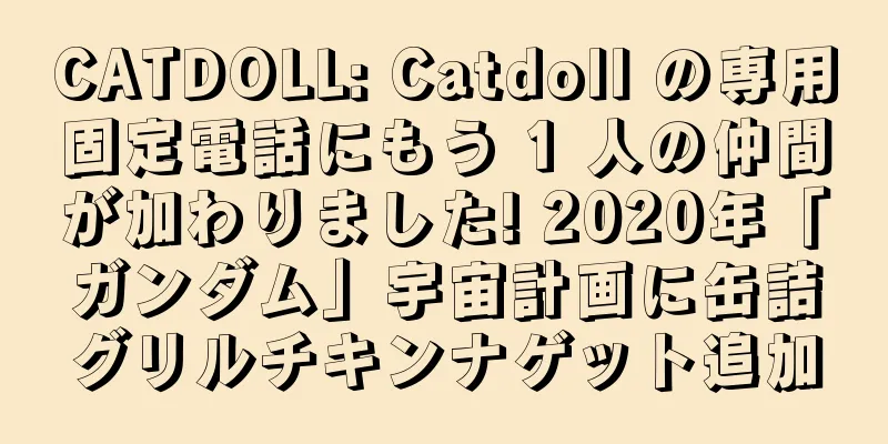 CATDOLL: Catdoll の専用固定電話にもう 1 人の仲間が加わりました! 2020年「ガンダム」宇宙計画に缶詰グリルチキンナゲット追加