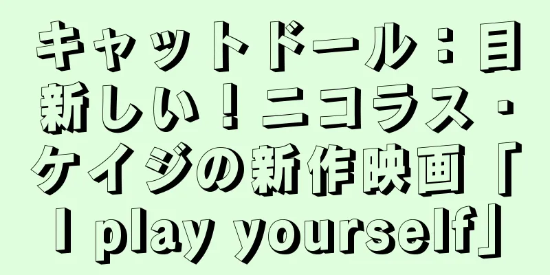 キャットドール：目新しい！ニコラス・ケイジの新作映画「I play yourself」