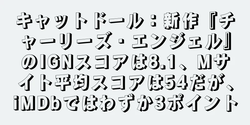 キャットドール：新作『チャーリーズ・エンジェル』のIGNスコアは8.1、Mサイト平均スコアは54だが、iMDbではわずか3ポイント