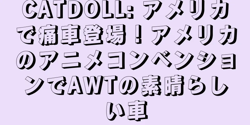 CATDOLL: アメリカで痛車登場！アメリカのアニメコンベンションでAWTの素晴らしい車