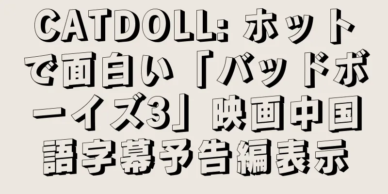 CATDOLL: ホットで面白い「バッドボーイズ3」映画中国語字幕予告編表示