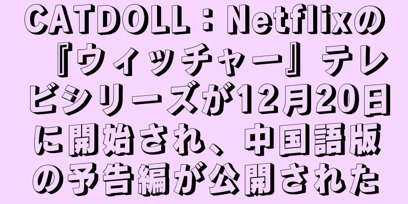 CATDOLL：Netflixの『ウィッチャー』テレビシリーズが12月20日に開始され、中国語版の予告編が公開された
