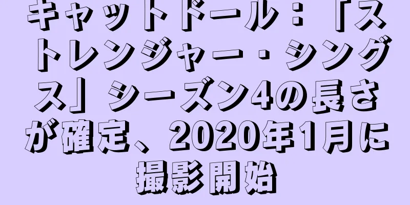 キャットドール：「ストレンジャー・シングス」シーズン4の長さが確定、2020年1月に撮影開始