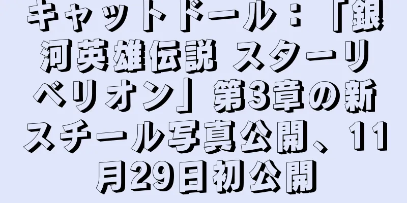 キャットドール：「銀河英雄伝説 スターリベリオン」第3章の新スチール写真公開、11月29日初公開