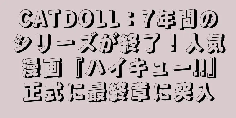 CATDOLL：7年間のシリーズが終了！人気漫画『ハイキュー!!』正式に最終章に突入