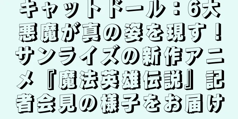 キャットドール：6大悪魔が真の姿を現す！サンライズの新作アニメ『魔法英雄伝説』記者会見の様子をお届け