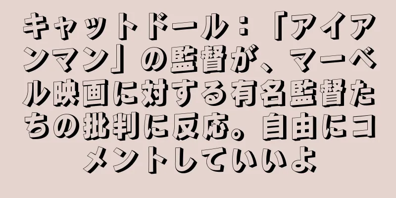 キャットドール：「アイアンマン」の監督が、マーベル映画に対する有名監督たちの批判に反応。自由にコメントしていいよ