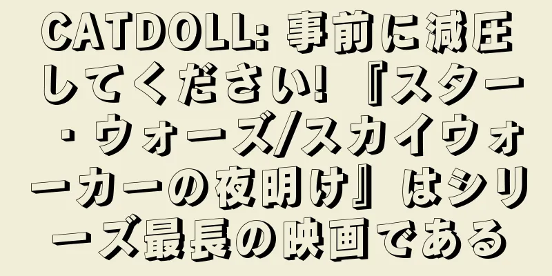 CATDOLL: 事前に減圧してください! 『スター・ウォーズ/スカイウォーカーの夜明け』はシリーズ最長の映画である