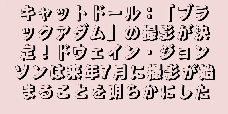 キャットドール：「ブラックアダム」の撮影が決定！ドウェイン・ジョンソンは来年7月に撮影が始まることを明らかにした