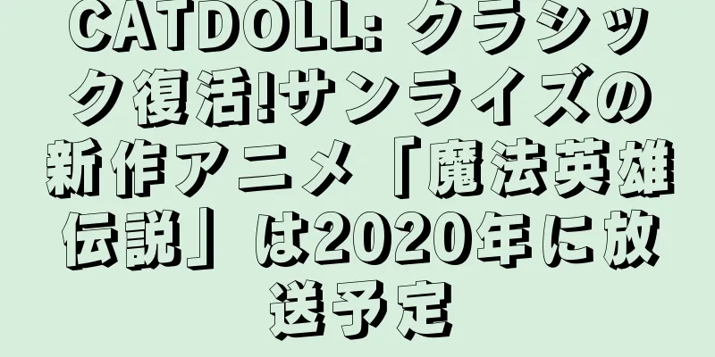 CATDOLL: クラシック復活!サンライズの新作アニメ「魔法英雄伝説」は2020年に放送予定