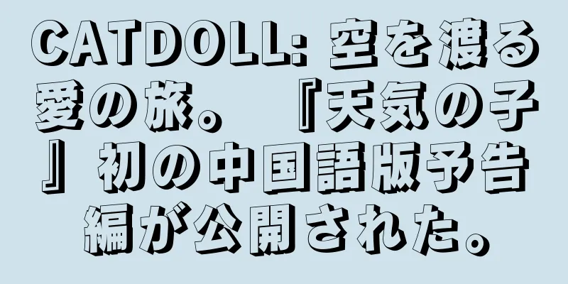 CATDOLL: 空を渡る愛の旅。 『天気の子』初の中国語版予告編が公開された。