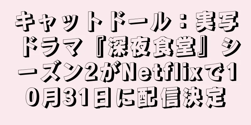 キャットドール：実写ドラマ『深夜食堂』シーズン2がNetflixで10月31日に配信決定