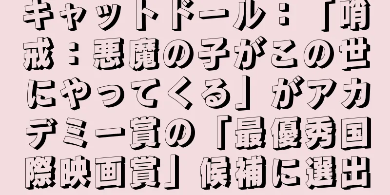 キャットドール：「哨戒：悪魔の子がこの世にやってくる」がアカデミー賞の「最優秀国際映画賞」候補に選出