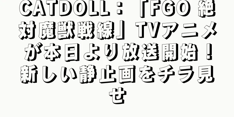 CATDOLL：「FGO 絶対魔獣戦線」TVアニメが本日より放送開始！新しい静止画をチラ見せ