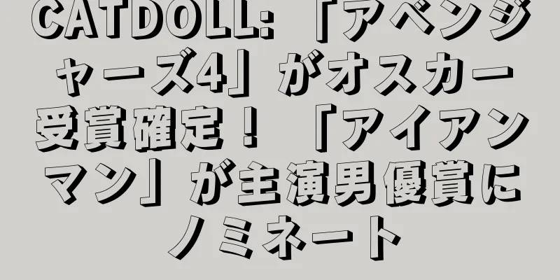 CATDOLL: 「アベンジャーズ4」がオスカー受賞確定！ 「アイアンマン」が主演男優賞にノミネート