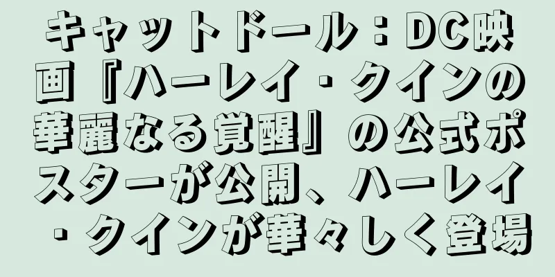 キャットドール：DC映画『ハーレイ・クインの華麗なる覚醒』の公式ポスターが公開、ハーレイ・クインが華々しく登場