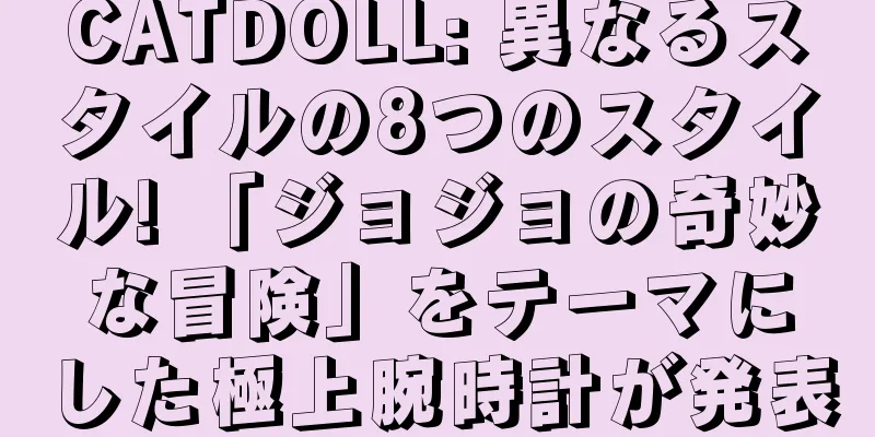 CATDOLL: 異なるスタイルの8つのスタイル! 「ジョジョの奇妙な冒険」をテーマにした極上腕時計が発表
