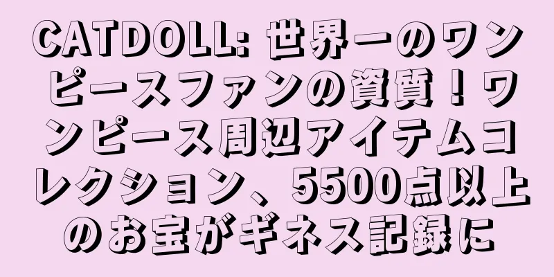 CATDOLL: 世界一のワンピースファンの資質！ワンピース周辺アイテムコレクション、5500点以上のお宝がギネス記録に