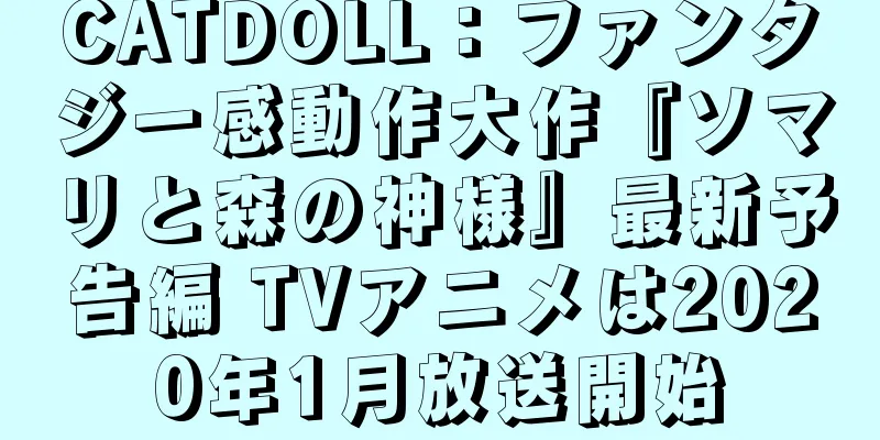 CATDOLL：ファンタジー感動作大作『ソマリと森の神様』最新予告編 TVアニメは2020年1月放送開始