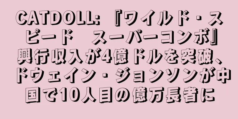 CATDOLL: 『ワイルド・スピード　スーパーコンボ』興行収入が4億ドルを突破、ドウェイン・ジョンソンが中国で10人目の億万長者に