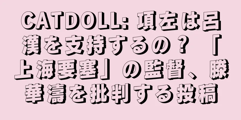 CATDOLL: 項左は呂漢を支持するの？ 「上海要塞」の監督、滕華濤を批判する投稿