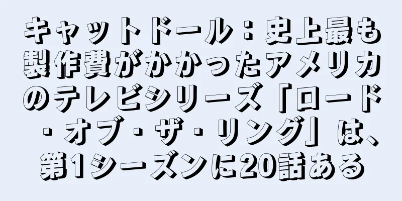 キャットドール：史上最も製作費がかかったアメリカのテレビシリーズ「ロード・オブ・ザ・リング」は、第1シーズンに20話ある