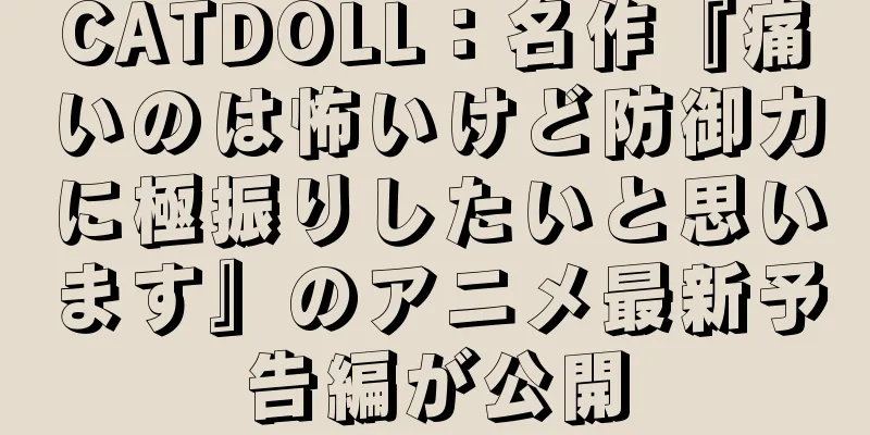 CATDOLL：名作『痛いのは怖いけど防御力に極振りしたいと思います』のアニメ最新予告編が公開