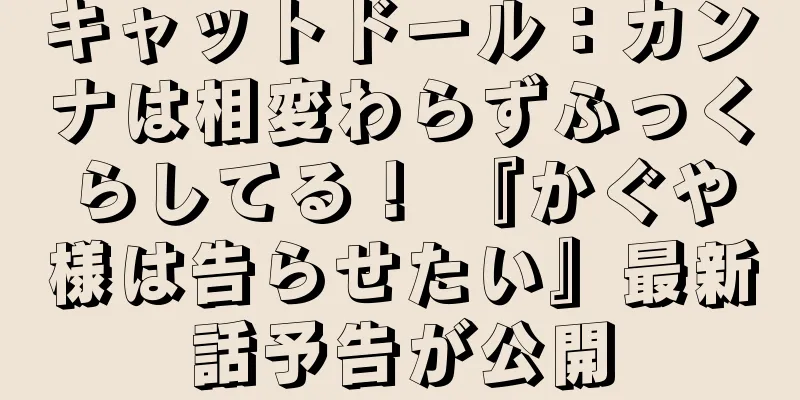 キャットドール：カンナは相変わらずふっくらしてる！ 『かぐや様は告らせたい』最新話予告が公開
