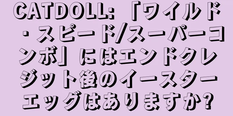 CATDOLL: 「ワイルド・スピード/スーパーコンボ」にはエンドクレジット後のイースターエッグはありますか?