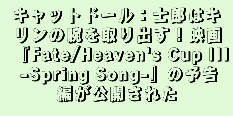 キャットドール：士郎はキリンの腕を取り出す！映画『Fate/Heaven's Cup III -Spring Song-』の予告編が公開された