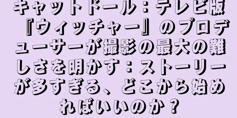 キャットドール：テレビ版『ウィッチャー』のプロデューサーが撮影の最大の難しさを明かす：ストーリーが多すぎる、どこから始めればいいのか？