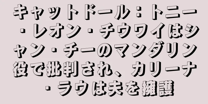キャットドール：トニー・レオン・チウワイはシャン・チーのマンダリン役で批判され、カリーナ・ラウは夫を擁護