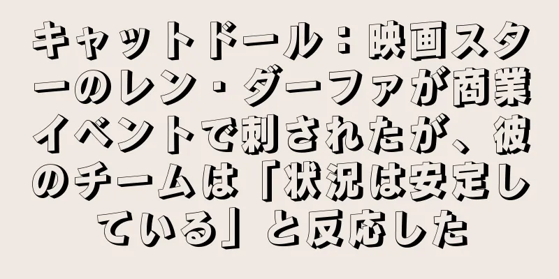 キャットドール：映画スターのレン・ダーファが商業イベントで刺されたが、彼のチームは「状況は安定している」と反応した