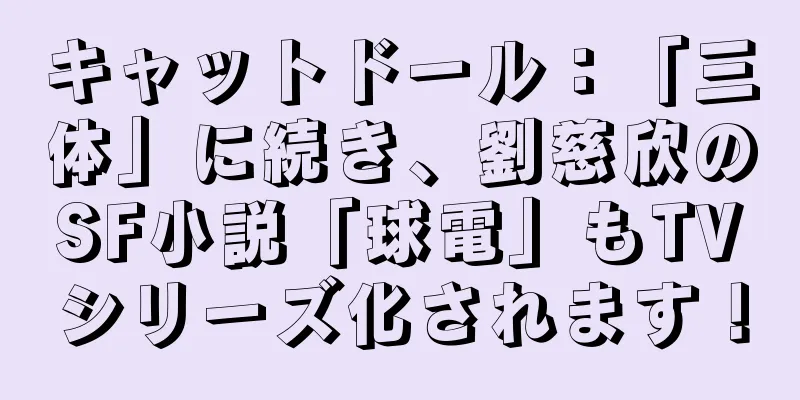 キャットドール：「三体」に続き、劉慈欣のSF小説「球電」もTVシリーズ化されます！