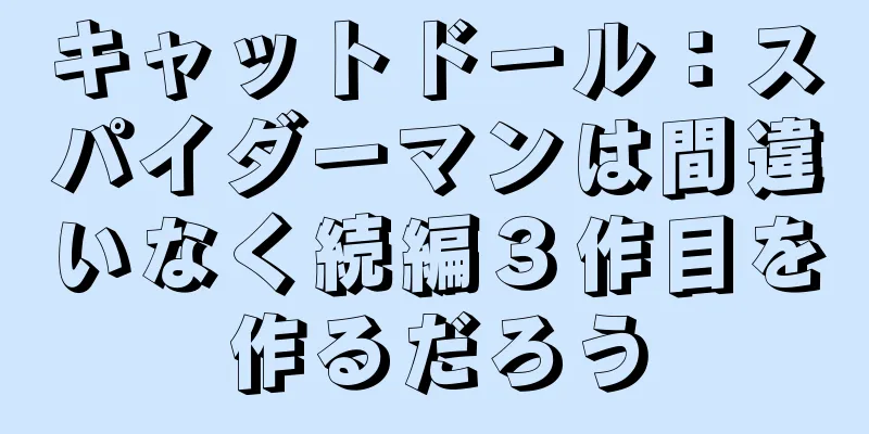 キャットドール：スパイダーマンは間違いなく続編３作目を作るだろう