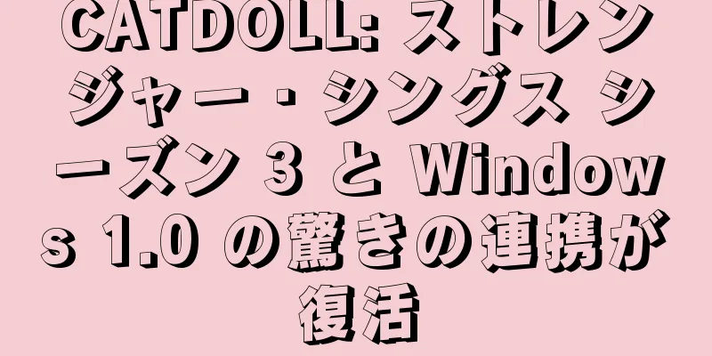 CATDOLL: ストレンジャー・シングス シーズン 3 と Windows 1.0 の驚きの連携が復活