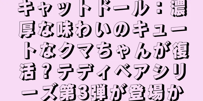 キャットドール：濃厚な味わいのキュートなクマちゃんが復活？テディベアシリーズ第3弾が登場か