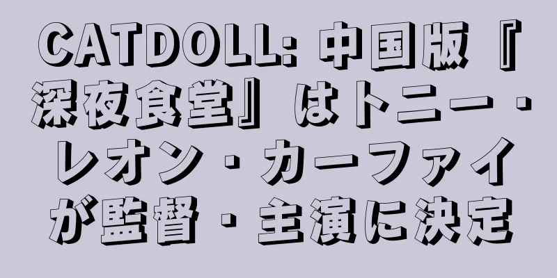CATDOLL: 中国版『深夜食堂』はトニー・レオン・カーファイが監督・主演に決定
