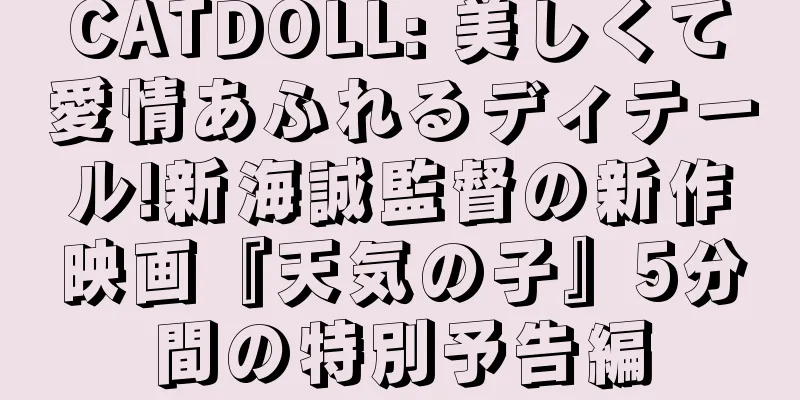CATDOLL: 美しくて愛情あふれるディテール!新海誠監督の新作映画『天気の子』5分間の特別予告編