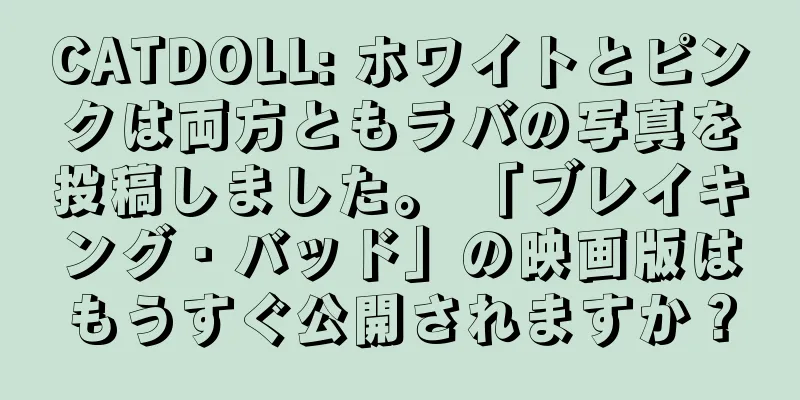CATDOLL: ホワイトとピンクは両方ともラバの写真を投稿しました。 「ブレイキング・バッド」の映画版はもうすぐ公開されますか？