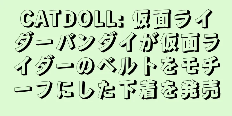 CATDOLL: 仮面ライダーバンダイが仮面ライダーのベルトをモチーフにした下着を発売