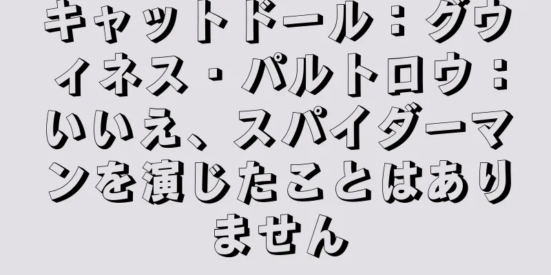 キャットドール：グウィネス・パルトロウ：いいえ、スパイダーマンを演じたことはありません